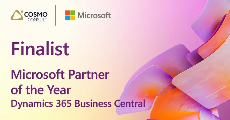 COSMO CONSULT se encuentra una vez más entre los finalistas del premio Microsoft Global Partner of the Year.